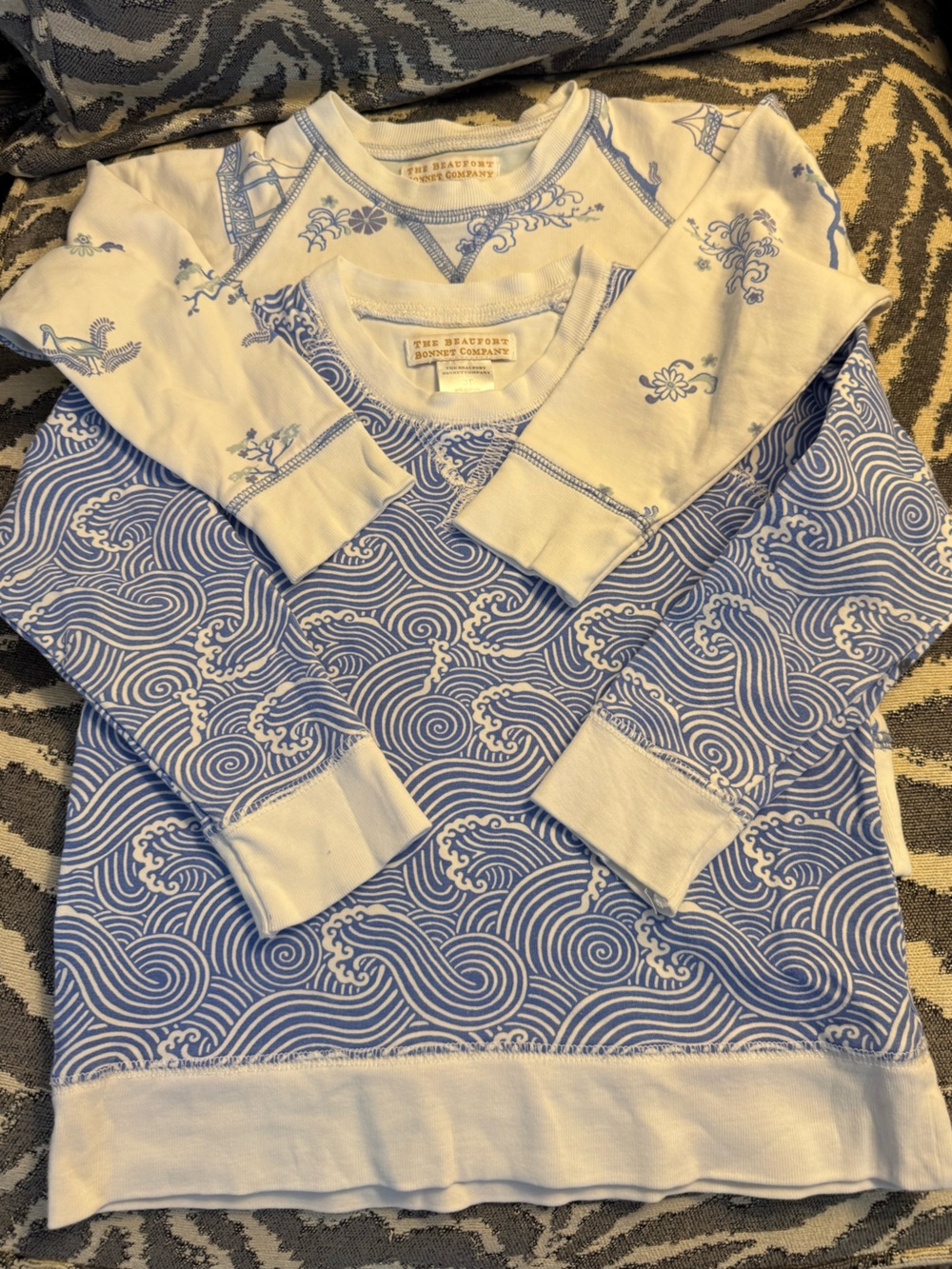 Set of 2 EUC The Beaufort bonnet Company crewneck sweatshirts size 3T